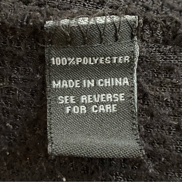 SUN DIEGO • Black Teddy Bear High Loft Hoodie - S - Picture 11 of 12